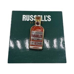 Russells Reserve 10 Year Old Bourbon Whiskey Bottle Enamel Pin Gift